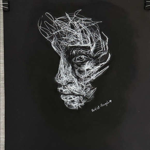 Abstract Black and White Art by